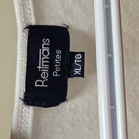 Reitmans Size XL Petite White Foral T-Shirt - Picture 6 of 7